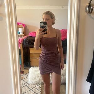 Windsor purple sparkly cocktail dress; xs